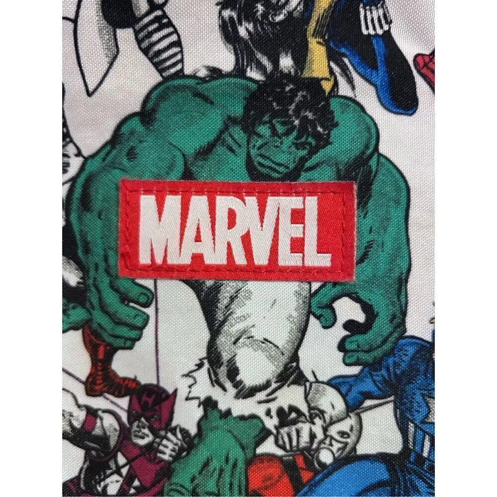 Marvel Comic Book Print Backpack Superhero Bag Adjustable Straps